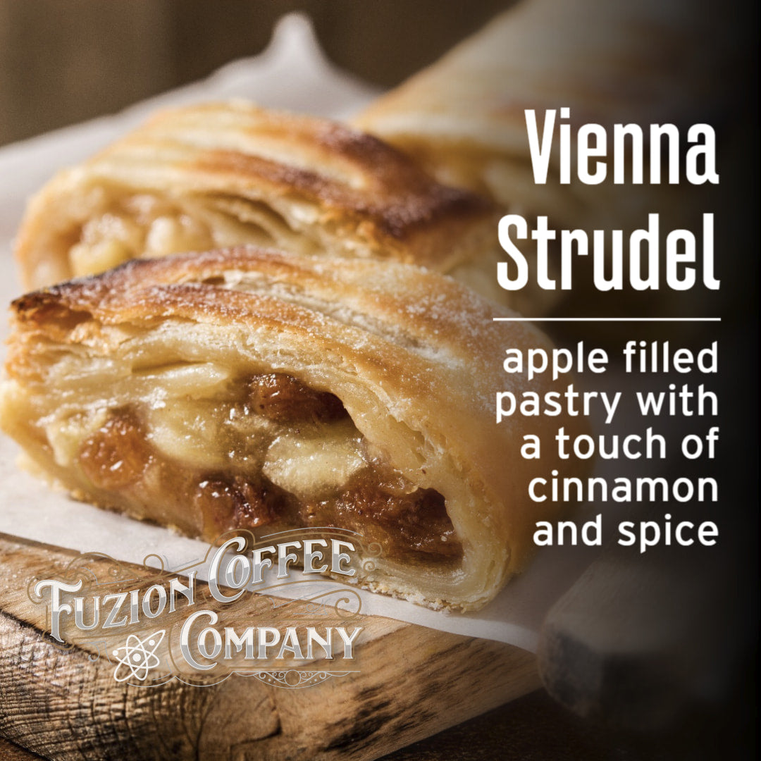 Vienna Strudel with text describing it as &