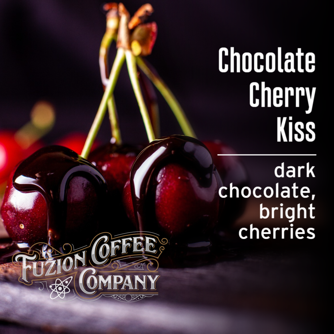 Chocolate Cherry Kiss Coffee | Fuzion Coffee Co.