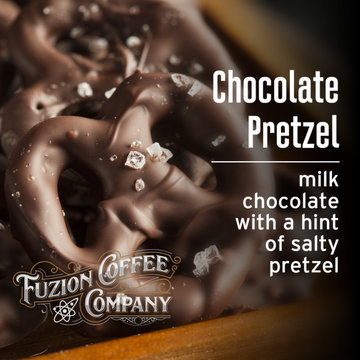 Mini Chocolate Pretzel | Chocolate Pretzel Coffee | Fuzion Coffee Co.