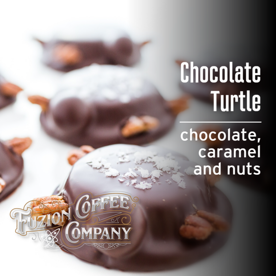 Chocolate Turtle Cake | Nutty Flavored Coffee | Fuzion Coffee Co.